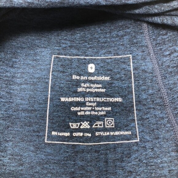 Figs Womens Salta Seamless Longsleeve Underscrub Size L Heather Alps Blue - Picture 5 of 5